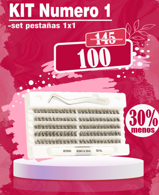 Kit de pestañas todo en 1 por 100 soles